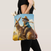 Fantasy Schattige Wombat Kangaroo Koala Tote Bag (Dichtbij)