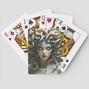 Fantasy Schattige Yellow Eyes Snakes Pokerkaarten