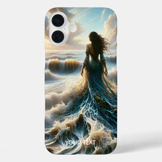 Fantasy Schattige Zee Wave Girl Case-Mate iPhone Case (Achterkant)