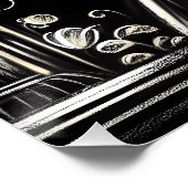 Fantasy Schattige zwart haar meisje Perfect Poster (Hoek)