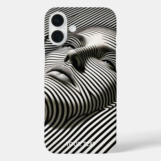 Fantasy Schattige zwart wit gezicht Case-Mate iPhone Case (Achterkant)