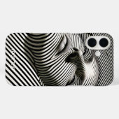 Fantasy Schattige zwart wit gezicht Case-Mate iPhone Case (Achterkant (horizontaal))