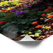 Fantasy Schattigee Abstracte chroomstructuur Perfect Poster (Hoek)