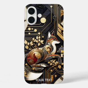 Fantasy Schattigee Abstracte Fox Art iPhone 16 Plus Hoesje