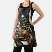 Fantasy Schattigee Abstracte Fox Art Schort (Insitu)