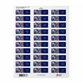 Fantasy Schattigee Abstracte Lady Collage Etiket (Full Sheet)
