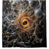 Fantasy Schattigee Abstracte Space Scene Douchegordijn (Voorkant)