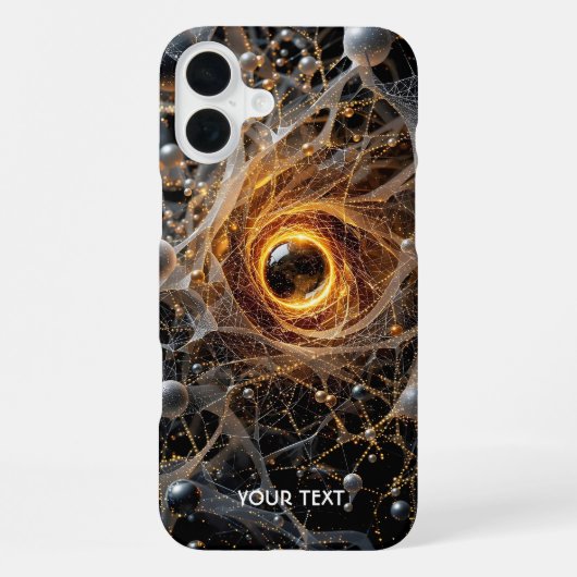 Fantasy Schattigee Abstracte Space Scene iPhone Hoesje (Achterkant)