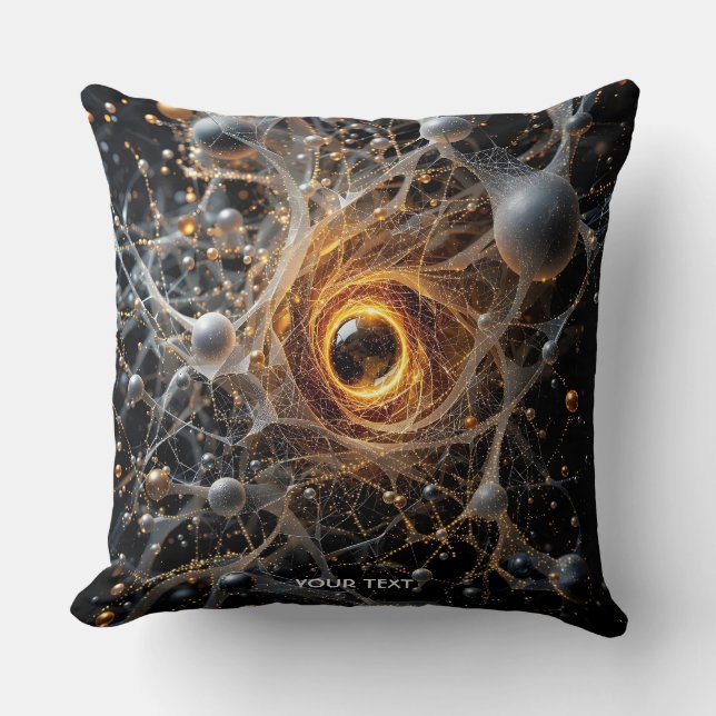 Fantasy Schattigee Abstracte Space Scene Kussen (Voorkant)