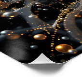 Fantasy Schattigee Abstracte Space Scene Perfect Poster (Hoek)