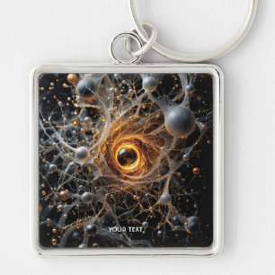 Fantasy Schattigee Abstracte Space Scene Sleutelhanger