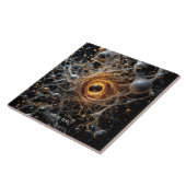 Fantasy Schattigee Abstracte Space Scene Tegeltje (Zijkant)