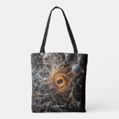 Fantasy Schattigee Abstracte Space Scene Tote Bag (Achterkant)