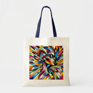 Fantasy Schattigee Abstracte surrealistische vrouw Tote Bag
