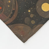 Fantasy Schattigee Abstracte Vlinders Ogen Fleece Deken (Hoek)