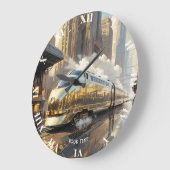 Fantasy Schattigee Art Deco trein Grote Klok (Hoek)