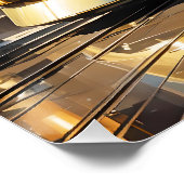 Fantasy Schattigee Art Deco trein Perfect Poster (Hoek)