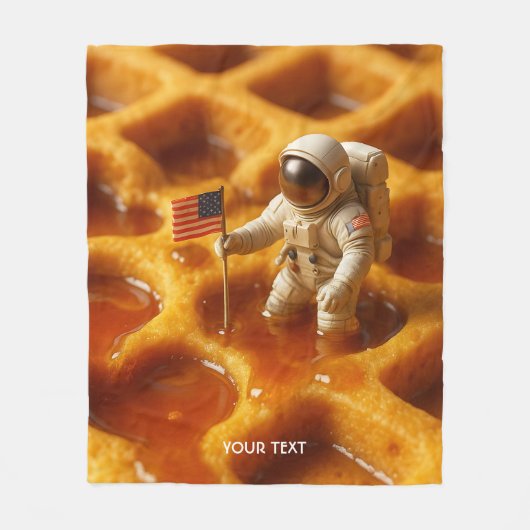 Fantasy Schattigee astronaut op Maple Fleece Deken (Voorkant)