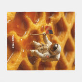 Fantasy Schattigee astronaut op Maple Fleece Deken (Voorkant (Horizontaal))