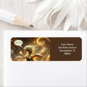 Fantasy Schattigee Baby Dragon Liefde Etiket (Insitu)