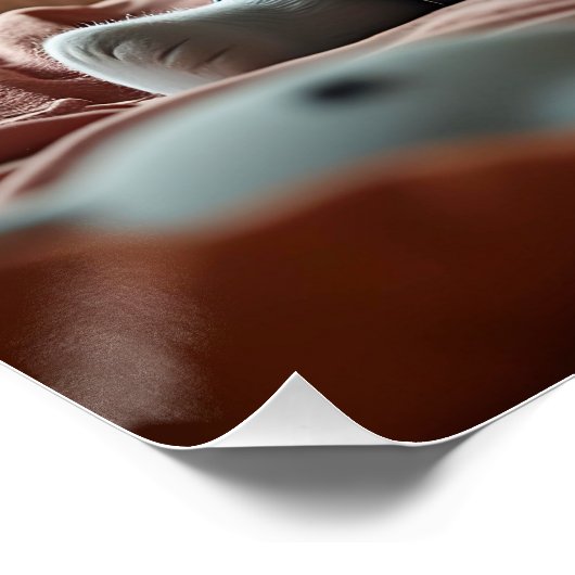 Fantasy Schattigee Baby Elephant Jeans Perfect Poster (Hoek)