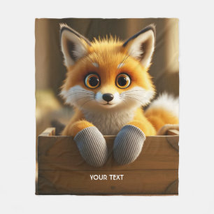 Fantasy Schattigee Baby Fox Box Fleece Deken
