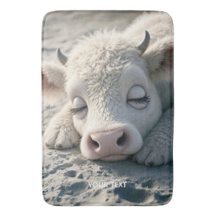 Fantasy Schattigee Baby Koe Slapen Badmat