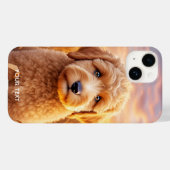 Fantasy Schattigee Baby Labradoodle Tarwe Case-Mate iPhone Case (Achterkant (horizontaal))