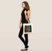 Fantasy Schattigee bibliotheek trappen ruimte Tote Bag (Voorkant (model))