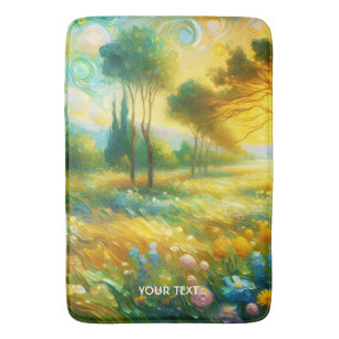 Fantasy Schattigee bomen Abstract landschap Badmat