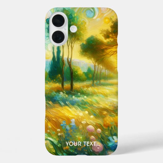 Fantasy Schattigee bomen Abstract landschap Case-Mate iPhone Case (Achterkant)