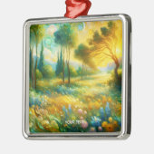 Fantasy Schattigee bomen Abstract landschap Metalen Ornament (Links)