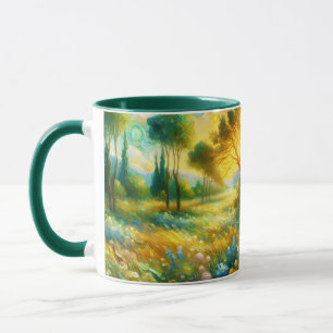 Fantasy Schattigee bomen Abstract landschap Mok