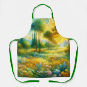 Fantasy Schattigee bomen Abstract landschap Schort (Voorkant)