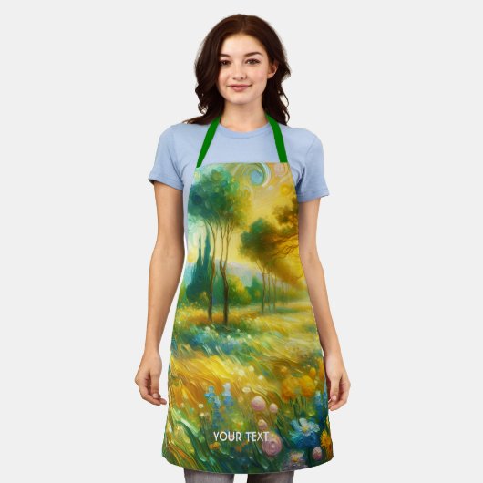 Fantasy Schattigee bomen Abstract landschap Schort (Gedragen)