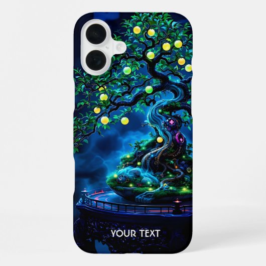 Fantasy Schattigee Bonsai Tree Lights iPhone Hoesje (Achterkant)