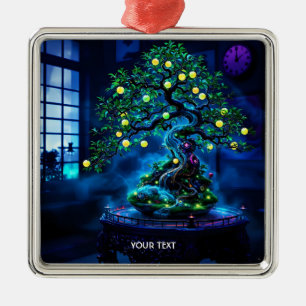 Fantasy Schattigee Bonsai Tree Lights Metalen Ornament