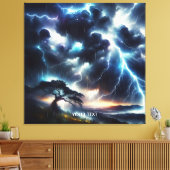 Fantasy Schattigee boomregenverlichting Canvas Afdruk (Insitu (Woonkamer))