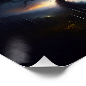 Fantasy Schattigee boomregenverlichting Perfect Poster (Hoek)