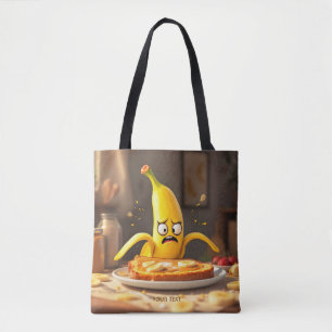 Fantasy Schattigee boter banaan toast Tote Bag