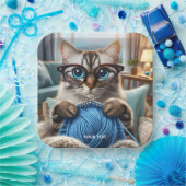 Fantasy Schattigee breien kattenkamer Papieren Bordje (Feest)