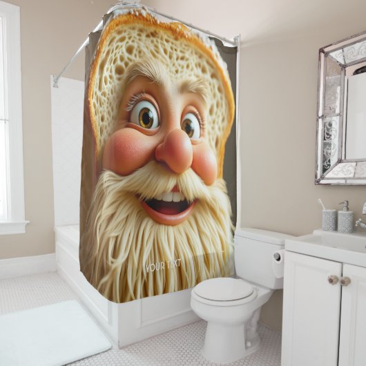 Fantasy Schattigee brood baard Douchegordijn (In situ)