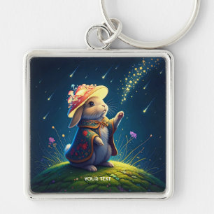 Fantasy Schattigee Bunny Mushroom Stars Sleutelhanger