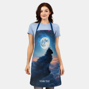 Fantasy Schattigee Cat Moon Wolken Schort