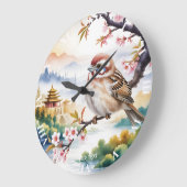 Fantasy Schattigee Chinese vogelbloesem Grote Klok (Hoek)