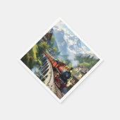 Fantasy Schattigee Crimson Antiek Train Servet (Hoek)