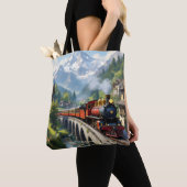 Fantasy Schattigee Crimson Antiek Train Tote Bag (Dichtbij)