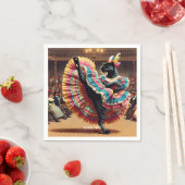 Fantasy Schattigee Dancing Panther Crowd Servet (Insitu)