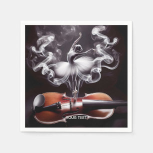 Fantasy Schattigee Dansende Ballerina Viool Servet