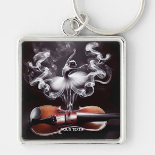 Fantasy Schattigee Dansende Ballerina Viool Sleutelhanger